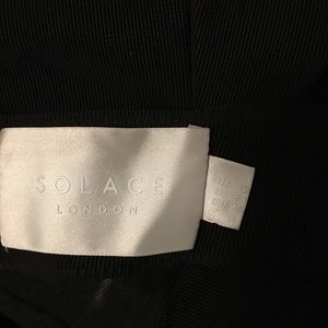 Solace London black halter dress